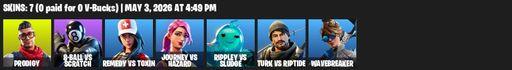 [PC/PSN/XBOX] | 7 skins | Prodigy | 8-Ball vs Scratch | Remedy vs Toxin | Journey vs Hazard | Rippley vs Sludge | Turk vs Riptide | Wavebreaker | Full Access