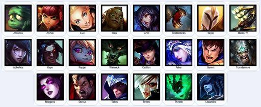 LA | Unranked | Handmade | Level 21 | 22 Champions | Full Access