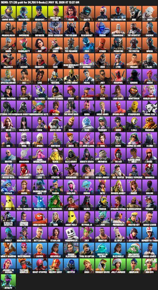 [PC/PSN/XBOX] | 171 skins | OG STW | Omega | Lara Croft | Rogue Agent | Breakpoint | Warpaint | Rose Team Leader | Valor | Zenith | Catalyst | Full Access