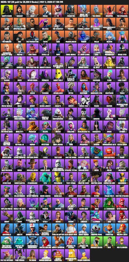 [PC/PSN] | 197 skins | Lara Croft | Darth Vader | Sorana | Snap | Midas | Vi | Predator | Renzo the Destroyer | The Origin | Deadpool | The Imagined | Full Access