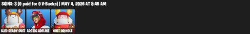 [PC/PSN/XBOX] | 3 skins | Sled Ready Guff | Arctic Adeline | Guff Gringle | The Destroyer's Destroyer | Nanner Bashers | Rose Light Daggers | Full Access