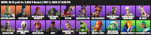 [PC/PSN/XBOX] | 20 skins | Spectra Knight | Omegarok | Wastelander Magneto | T-60 Power Armor | Tatsuo | Renegade Lynx | The Machinist | Full Access