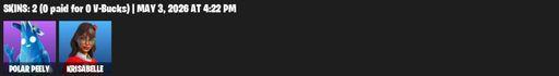[PC/PSN/XBOX] | 2 skins | Polar Peely | Krisabelle | Crescent Shroom | Holly Hatchets | Snowplower | Default Pickaxe | Full Access