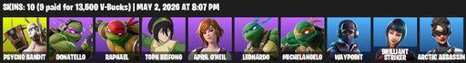 [PC/PSN/XBOX] | 10 skins | Psycho Bandit | Donatello | Raphael | Toph Beifong | April O'Neil | Leonardo | Michelangelo | Waypoint | Brilliant Striker | Full Access