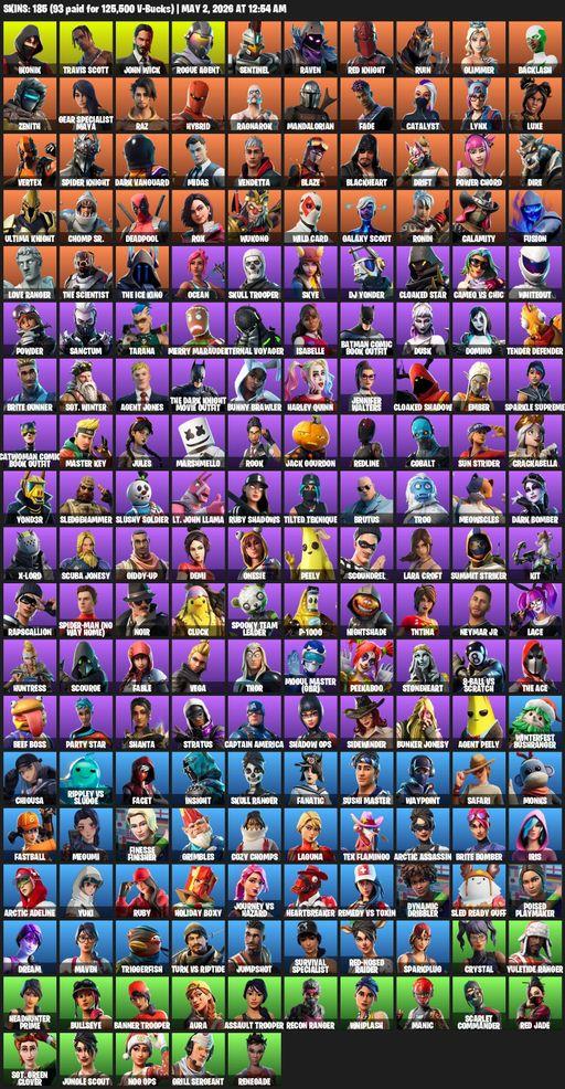 [PC/PSN/XBOX] | 185 skins | IKONIK | Travis Scott | Lara Croft | John Wick | Rogue Agent | Sentinel | Raven | Red Knight | Ruin | Glimmer | Backlash | Full Access